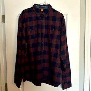 Luxe Performance Vinatge Tailor Flannel Button Down